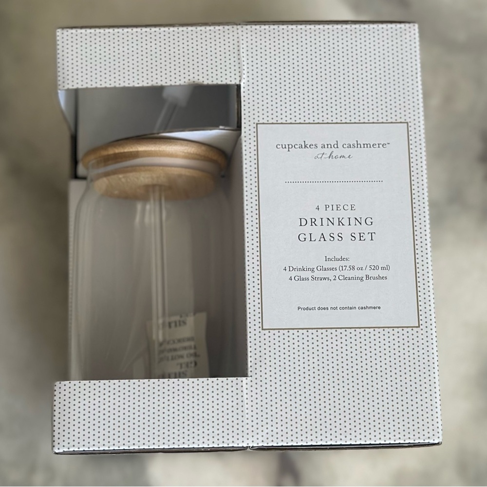 Cupcakes and Cashmere 4-Piece Drinking Glass Set